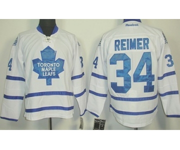 Toronto Maple Leafs #34 James Reimer White Jersey