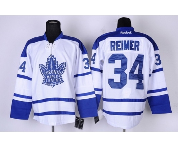 Toronto Maple Leafs #34 James Reimer White Third Jersey