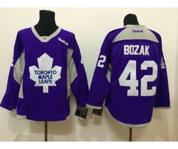 Toronto Maple Leafs #42 Tyler Bozak 2014 Training Purple Jersey