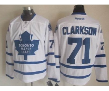 Toronto Maple Leafs #71 David Clarkson White Jersey