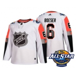 Men's Vancouver Canucks #6 Brock Boeser White 2018 NHL All-Star Stitched Ice Hockey Jersey