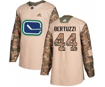 Adidas Canucks #44 Todd Bertuzzi Camo Authentic 2017 Veterans Day Stitched NHL Jersey