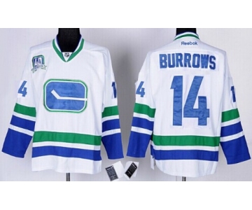 Vancouver Canucks #14 Alexandre Burrows White Third Jersey