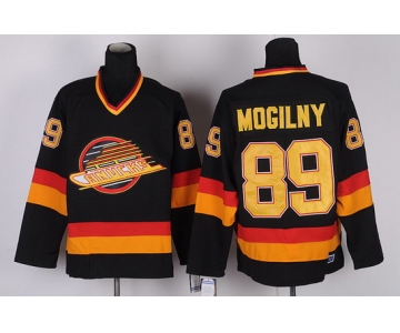 Vancouver Canucks #89 Mogiliny Black Throwback CCM Jersey