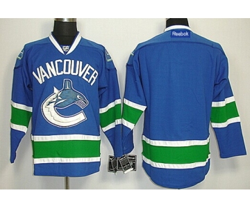 Vancouver Canucks Blank Blue Jersey
