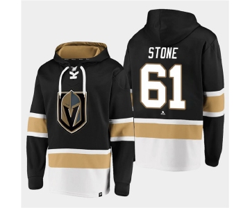 Men's Vegas Golden Knights #61 Mark Stone Black All Stitched Sweatshirt Hoodie