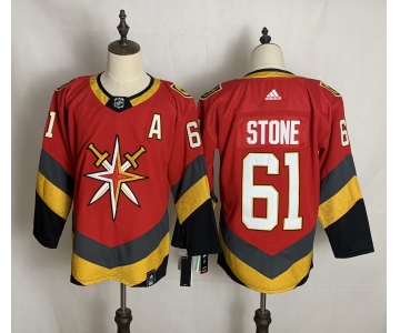 Men's Vegas Golden Knights #61 Mark Stone Red Adidas 2020-21 Alternate Authentic Player NHL Jersey