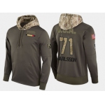 Nike Vegas Golden Knights 71 William Karlsson Olive Salute To Service Pullover Hoodie