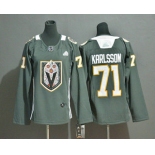 Women's Vegas Golden Knights #71 William Karlsson Gray Dia De Los Muertos Adidas Jersey