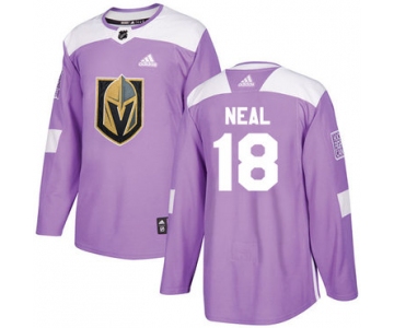 Adidas Golden Knights #18 James Neal Purple Authentic Fights Cancer Stitched NHL Jersey