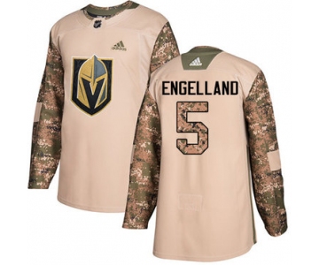 Adidas Golden Knights #5 Deryk Engelland Camo Authentic 2017 Veterans Day Stitched NHL Jersey