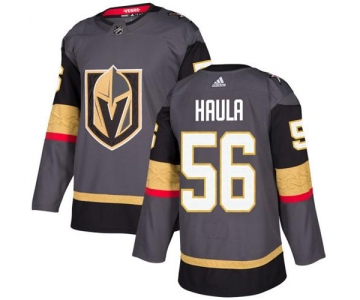 Adidas Vegas Golden Knights #56 Erik Haula Grey Home Authentic Stitched NHL Jersey