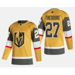 Men's Vegas Golden Knights #27 Shea Theodore Gold 2020-21 Alternate Stitched Adidas Jersey