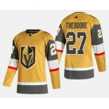 Men's Vegas Golden Knights #27 Shea Theodore Gold 2020-21 Alternate Stitched Adidas Jersey