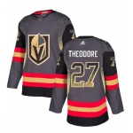 Men's Vegas Golden Knights #27 Shea Theodore Gray Drift Fashion Jersey