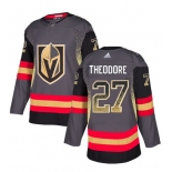 Men's Vegas Golden Knights #27 Shea Theodore Gray Drift Fashion Jersey