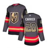 Men's Vegas Golden Knights #28 William Carrier Gray Drift Fashion Jersey