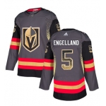 Men's Vegas Golden Knights #5 Deryk Engelland Gray Drift Fashion Jersey
