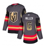 Men's Vegas Golden Knights #6 Colin Miller Gray Drift Fashion Jersey