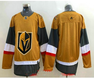 Men's Vegas Golden Knights Blank Gold 2020-21 Alternate Stitched Adidas Jersey