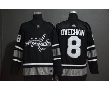 Men's Washington Capitales 8 Alexander Ovechkin Black 2019 NHL All-Star Game Adidas Jersey