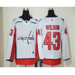 Men's Washington Capitals #43 Tom Wilson White Adidas Stitched NHL Jersey