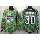 New York Rangers #30 Henrik Lundqvist 2014 Camo Jersey