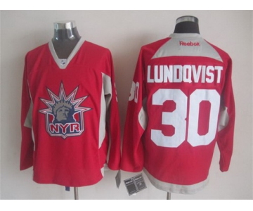 New York Rangers #30 Henrik Lundqvist 2014 NYR Training Red Jersey
