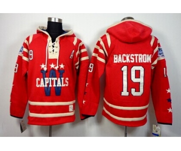 Old Time Hockey Washington Capitals #19 Nicklas Backstrom 2015 Winter Classic Red Hoodie