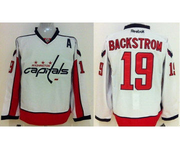 Washington Capitals #19 Nicklas Backstrom White Jersey