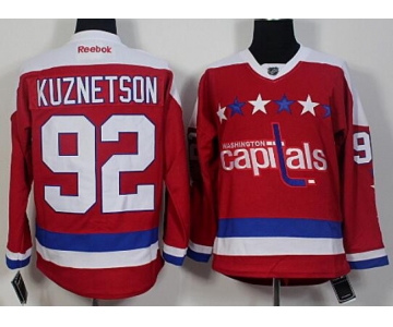 Men's Washington Capitals #92 Evgeny Kuznetsov Red Alternate Reebok Premier Jersey