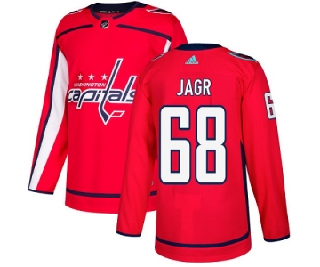 Adidas Capitals #68 Jaromir Jagr Red Home Authentic Stitched NHL Jersey