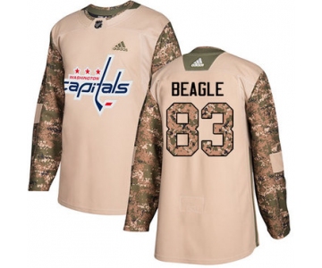Adidas Capitals #83 Jay Beagle Camo Authentic 2017 Veterans Day Stitched NHL Jersey