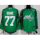 Men's Washington Capitals #77 T.J. Oshie Green 2016 St. Patrick's Day Hockey Jersey