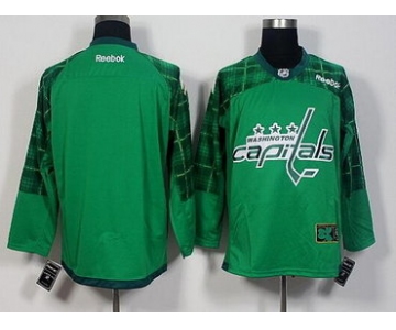 Men's Washington Capitals Blank Green 2016 St. Patrick's Day Hockey Jersey