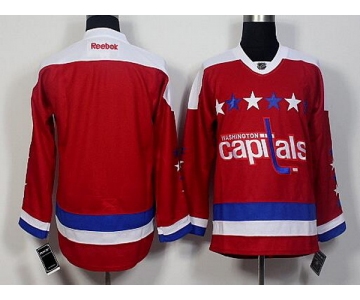 Men's Washington Capitals Blank Reebok Red Third Jersey