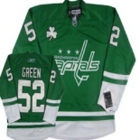 Washington Capitals #52 Mike Green St. Patrick's Day Green Jersey