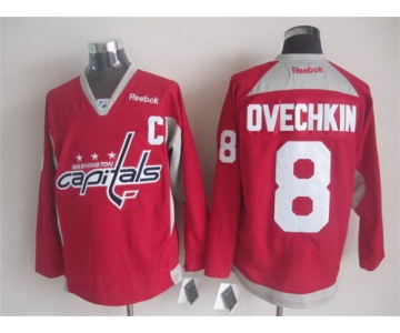 Washington Capitals #8 Alex Ovechkin 2014 Training Red Jersey