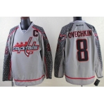 Washington Capitals #8 Alex Ovechkin Charcoal Gray Jersey
