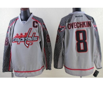 Washington Capitals #8 Alex Ovechkin Charcoal Gray Jersey