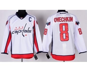 Washington Capitals #8 Alex Ovechkin White Jersey