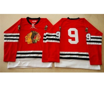 Chicago Blackhawks #9 Bobby Hull 1960-61 Red Vintage Jersey