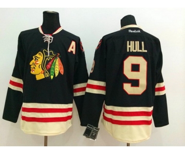 Chicago Blackhawks #9 Bobby Hull 2015 Winter Classic Black Jersey