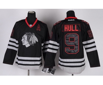 Chicago Blackhawks #9 Bobby Hull Black Ice Jersey