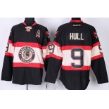 Chicago Blackhawks #9 Bobby Hull Black Third Jersey