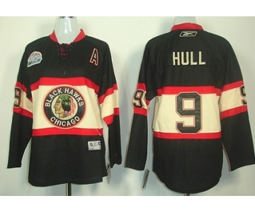 Chicago Blackhawks #9 Bobby Hull Black Third Kids Jersey
