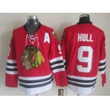 Chicago Blackhawks #9 Bobby Hull Red Throwback CCM Jersey