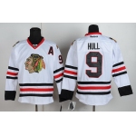 Chicago Blackhawks #9 Bobby Hull White Jersey