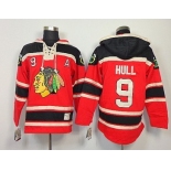 Old Time Hockey Chicago Blackhawks #9 Bobby Hull Red Hoodie