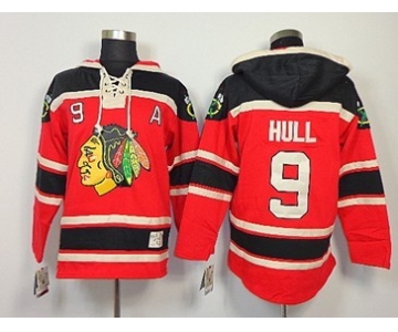 Old Time Hockey Chicago Blackhawks #9 Bobby Hull Red Hoodie